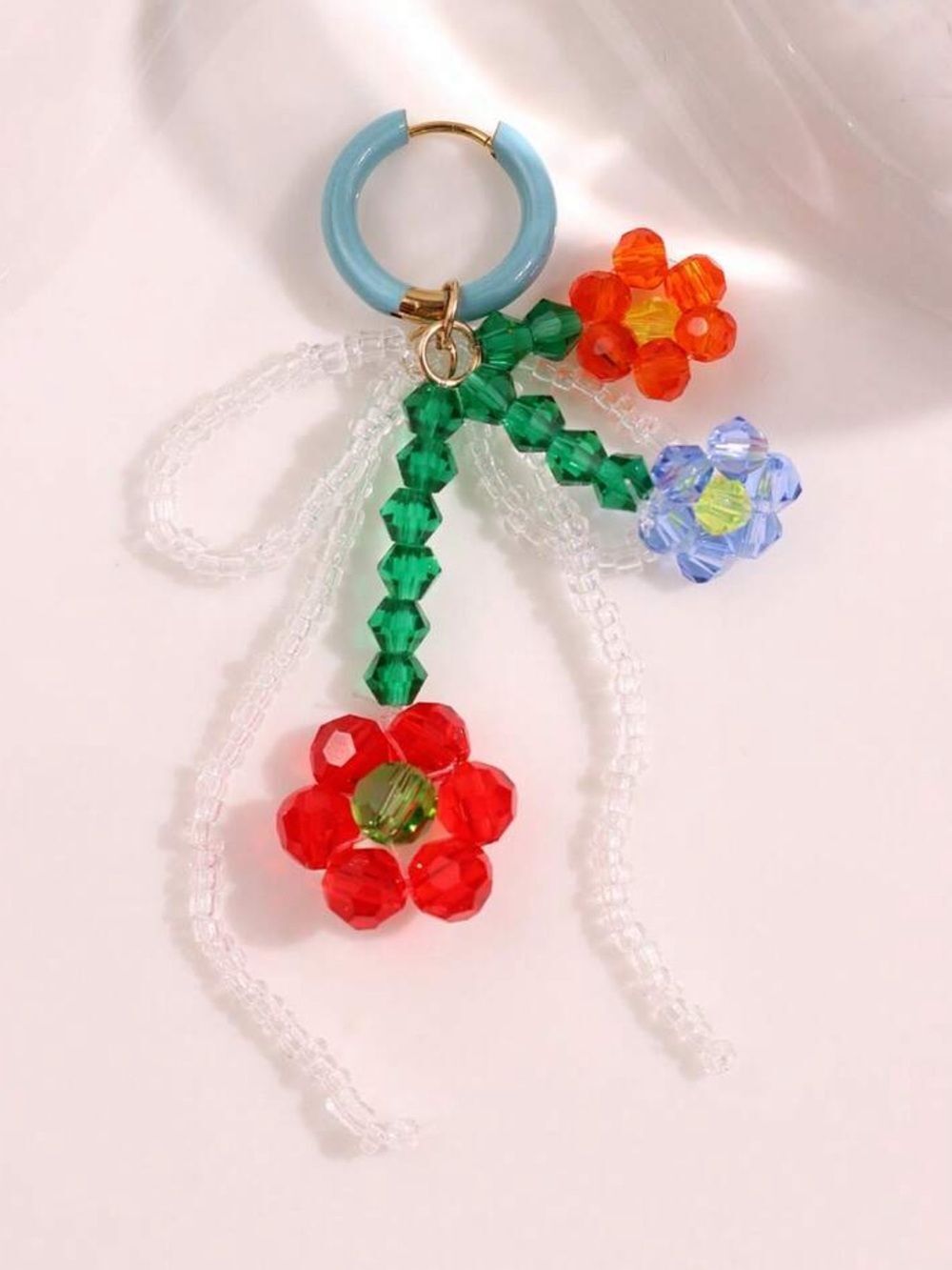 Beaded Flower Earring #2723